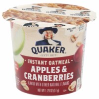 Quaker® Apples & Cranberries Instant Oatmeal Cup Perspective: Main