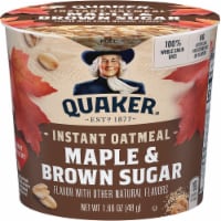 Quaker Instant Oatmeal Maple & Brown Sugar 1.69 Oz Cup Perspective: Main