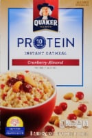 Quaker Protein Cranberry Almond Instant Oatmeal Perspective: Main
