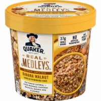 Quaker Real Medleys Super Grains Banana Walnut Oatmeal Cereal Cup Perspective: Main