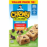 Quaker Chewy Less Sugar Granola Bar Variety Pack Perspective: Main