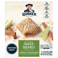 Quaker® Baked Squares Apple Cinnamon Soft Baked Bars Perspective: Main