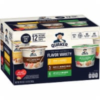 Quaker Instant Oatmeal Cups Variety Pack 12 Count Perspective: Main