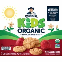 Quaker Kids Organic Whole Grain Strawberry Bites Perspective: Main