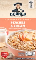 Quaker Peaches and Cream Instant Oatmeal Breakfast Perspective: Main