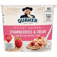 Quaker Strawberry and Cream Instant Oatmeal Breakfast Cup