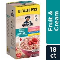 Quaker® Fruit and Cream Instant Oatmeal Value Variety Pack