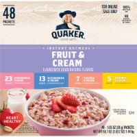 Quaker Fruit & Cream Instant Oatmeal Variety Pack Perspective: Main