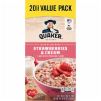 Quaker Instant Oatmeal Strawberries & Cream Perspective: Main