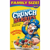 Cap'n Crunch Sweetened Corn & Oat Cereal Crunch Berries Perspective: Main