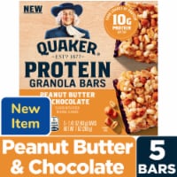 Quaker® Chocolate Peanut Butter Protein Granola Bars Perspective: Main