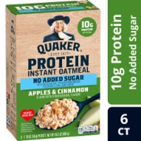Quaker® Apples & Cinnamon No Added Sugar Protein Instant Oatmeal Perspective: Main