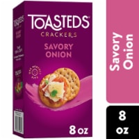 Toasteds Savory Onion Snack Crackers Perspective: Main