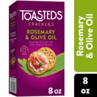 Toasteds Rosemary and Olive Oil Snack Crackers Perspective: Main