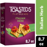 Toasteds Flatbreads Italian Herb Snack Crackers Perspective: Main