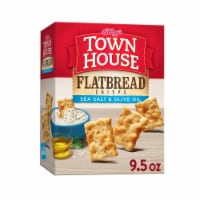 Kellogg's Town House Flatbread Crisps Sea Salt and Olive Oil Oven Baked Crackers