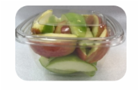 Sliced Mixed Apples Perspective: front