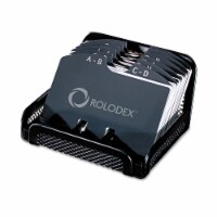 Rolodex™ Metal/Mesh Open Tray Business Card File Holder Perspective: Main