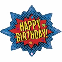 Betallic Superhero Birthday Burst Balloon Perspective: Main