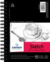 Canson Universal Spiral Sketch Book 5.5 X8.5 -100 Sheets