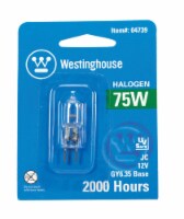 Westinghouse 75 watts T4 Decorative Halogen Bulb 1,350 lumens White 1 pk - Total Qty: 1; Each