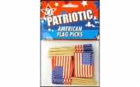Fox Run Craftsmen American Flag Party Picks 50pc