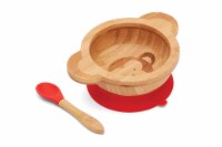 Monkey Suction Bowl Bamboo/Sil