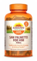 Sundown Naturals Whole Herb Saw Palmetto Capsules 450mg