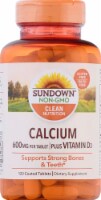 Sundown Naturals  Calcium plus Vitamin D3Tablets 600mg Perspective: Main