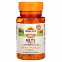 Sundown Clean Nutrition Folate Tablets, 400 mcg, 350 Ct