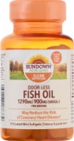 Sundown Naturals Odorless Fish Oil 1290 mg Omega-3 900 mg Mini Softgels