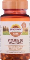Sundown Naturals Vitamin D 5000 iu Softgels Perspective: Main