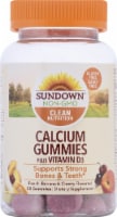 Sundown Naturals Calcium Plus Vitamin D3 Peach Banana & Cherry Flavored Gummies