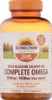 Sundown Naturals Complete Omega Wild Alaskan Salmon Oil Softgels 3000mg