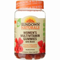 Sundown Naturals Women's Multivitamin Raspberry Flavored Gummies Perspective: Main