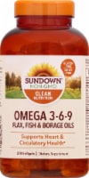 Sundown Naturals Triple Omega 3-6-9 Softgels