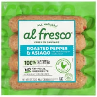Al Fresco® Roasted Pepper & Asiago Chicken Sausages Perspective: Main