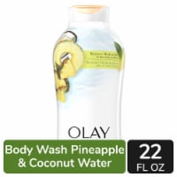 Olay Fresh Outlast Rejuvenating Notes of Pineapple and Coconut Water Paraben Free Body Wash