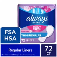 Always No Feel Protection Daily Liners Thin Absorbency Clean Scent Perspective: Main