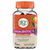 Align® Probiotic Dualbiotic Prebiotic + Probiotic Dietary Supplement Gummies Perspective: Main