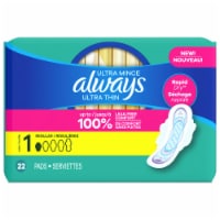 Always® Ultra Thin Flexi-Wings™ Pads Regular Size 1 Perspective: Main