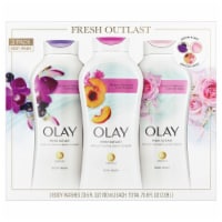 Olay Fresh Outlast Body Wash, 23.6 Fluid Ounce (Pack of 3)