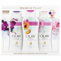 Olay Fresh Outlast Body Wash, 23.6 Fluid Ounce (Pack of 3)