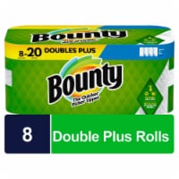 Bounty Double Plus Select-A-Size White Paper Towel Rolls