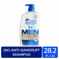 Head and Shoulders Dandruff Men's 2 in 1 Shampoo and Conditioner, Sandalwood for Daily Use Perspective: Main