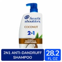 Head and Shoulders Dandruff 2 in 1 Shampoo and Conditioner, Coconut for Daily Use Perspective: Main