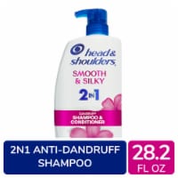 Head and Shoulders Smooth and Silky 2 in 1 Dandruff Shampoo and Conditioner Perspective: Main