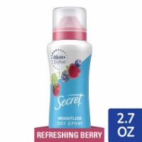 Secret Dry Spray Antiperspirant and Deodorant, Refreshing Berry Perspective: Main