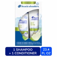 Head and Shoulders Dandruff Shampoo and Conditioner Set, Green Apple Perspective: Main
