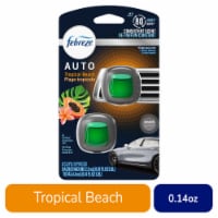 Febreze AUTO Air Freshener Vent Clip Tropical Beach Scent